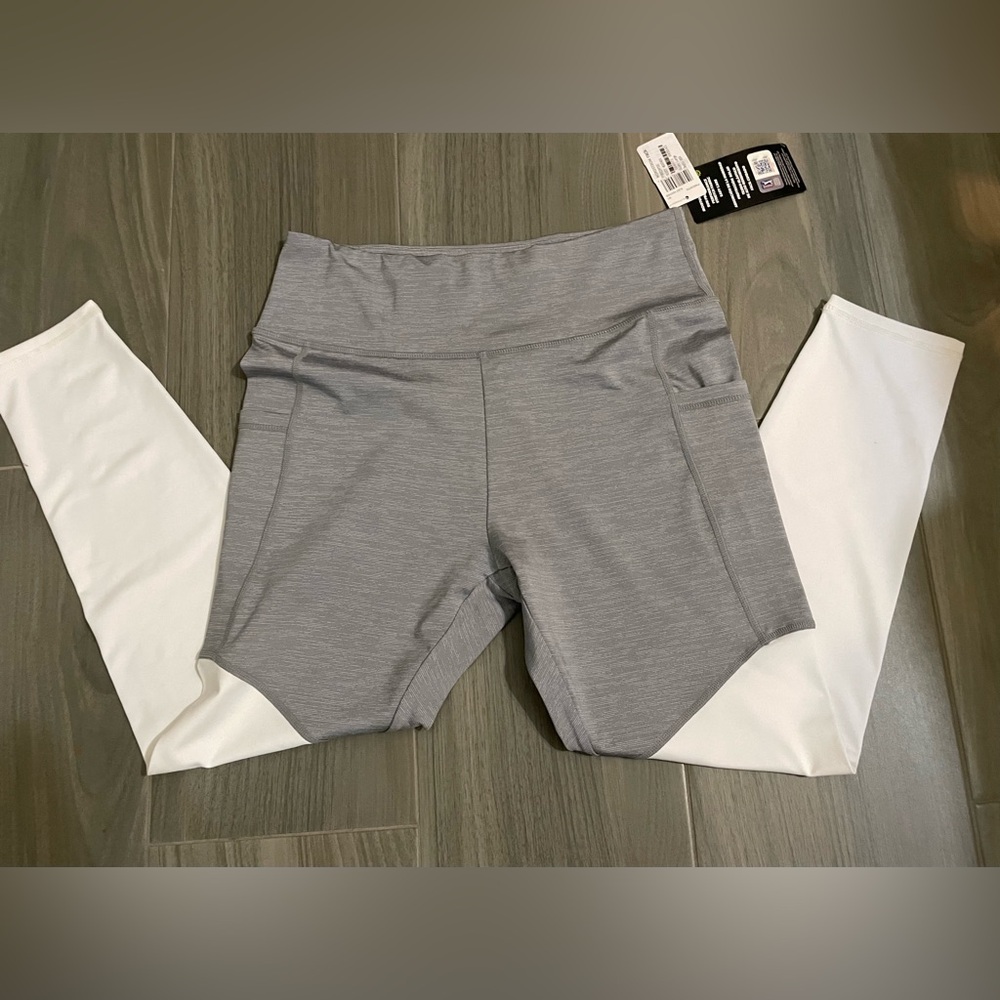Gray and White Woman’s Leggings—NWT